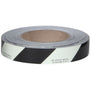 Charger l'image dans la galerie, Photoluminescent (Glow in the Dark) Black Striped Safety Tape ~ meets NYC Building code specs | Merco Tape® M50F
