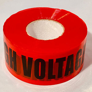 DANGER HIGH VOLTAGE Barricade Tape in Red and Black | Merco Tape™ M234