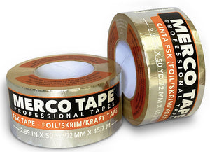 FSK Tape - Foil, Scrim, Kraft ~ Premium Grade for Cold Weather Use | Merco Tape™ M926