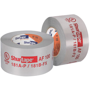 SHURTAPE AF 100 UL 181A-P/B-FX Listed/Printed Aluminum Foil Tape