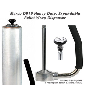 Pallet Wrap Dispenser, Heavy Duty Warehouse quality expands from 12 to 20 inches | Merco Tape® D919