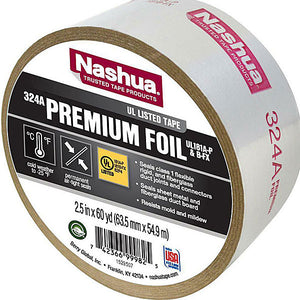 NASHUA 324A UL 181A-P & B-FX Listed Premium Cold Weather Foil Tape