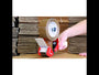 在图库查看器中加载和播放视频，Tape Dispenser for 2 or 4 rolls, Heavy, Metal, various Colors, with Tooth Edged Blades ~ Made in ITALY | Merco Tape™ MD-T series

